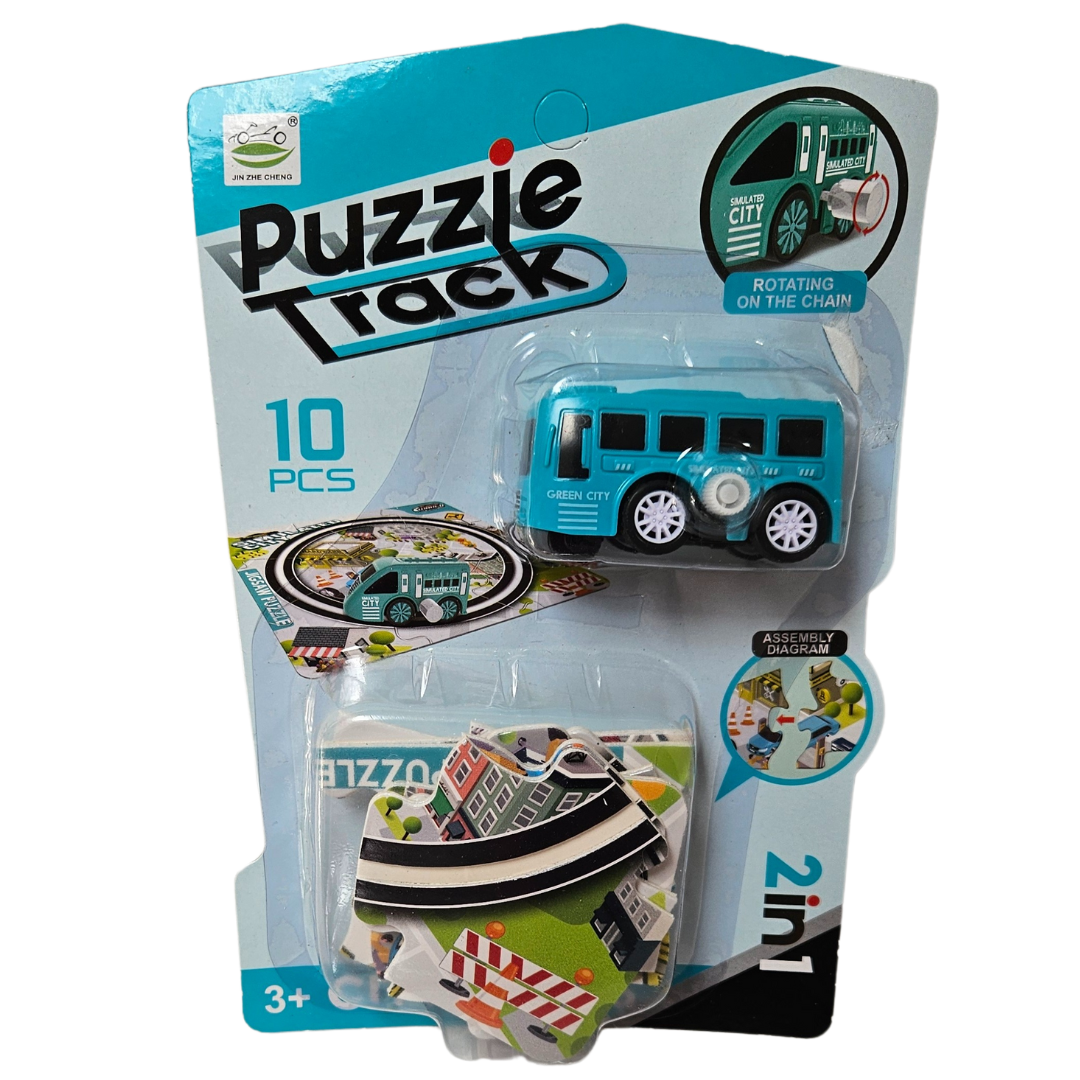 Road puzzle with wind up car - Little Explorers Toy Shop