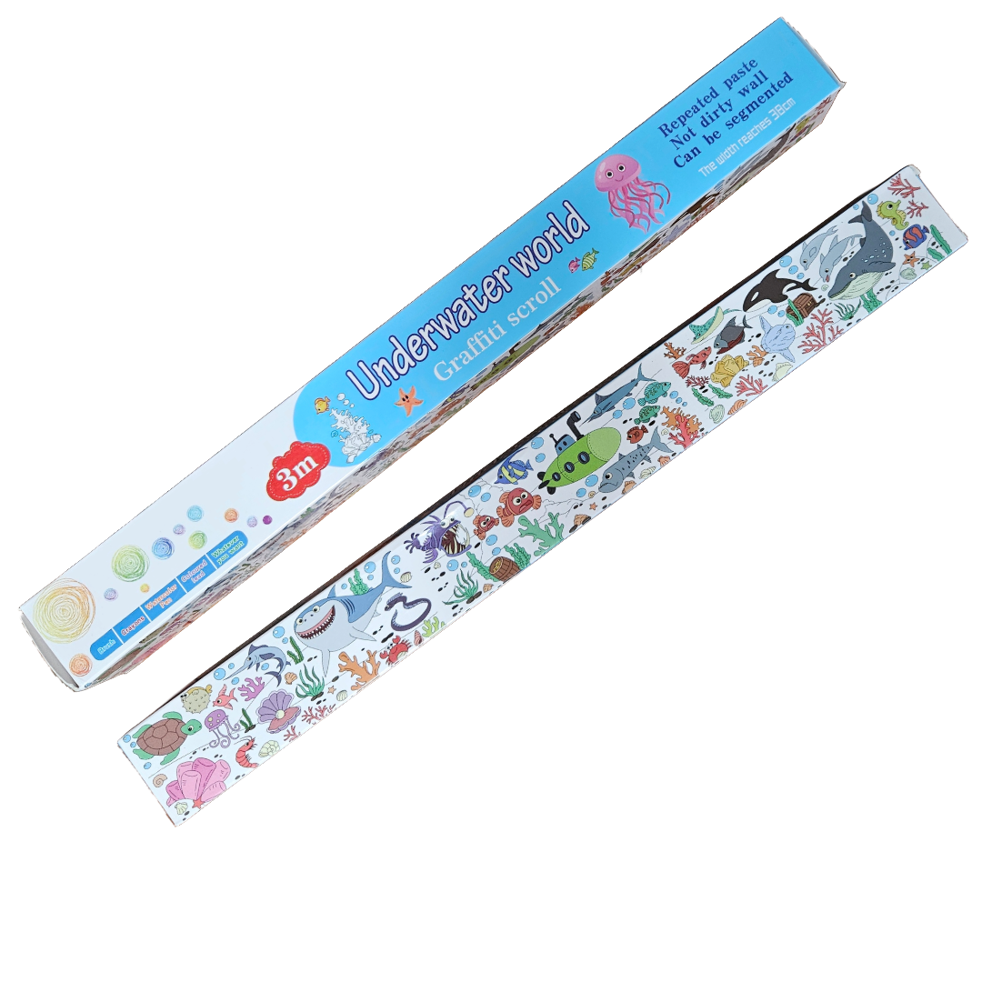 3m colouring in roll ocean