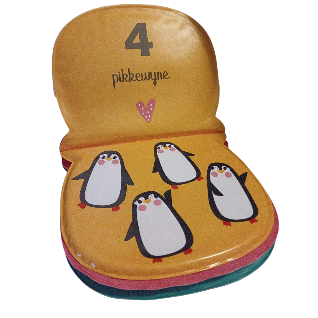 Animal Bath Mitt Book inside