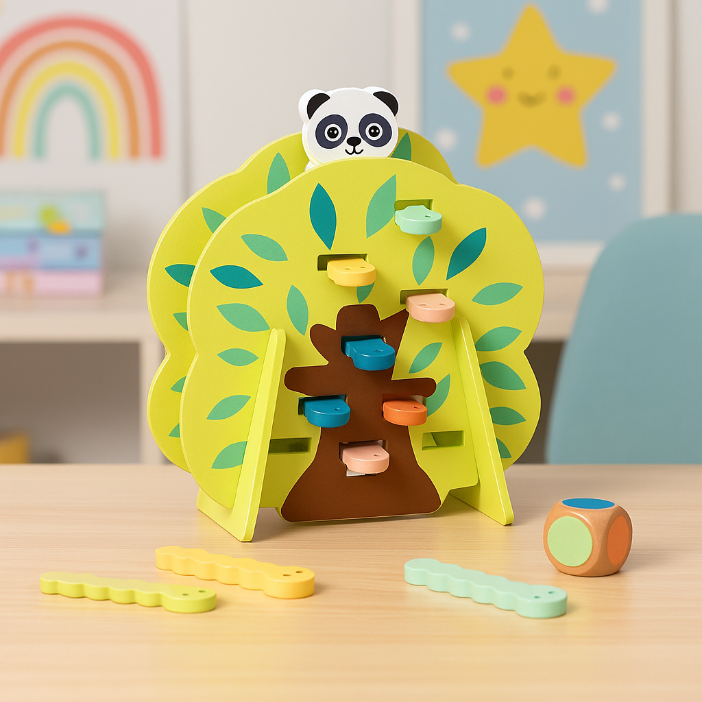 Hi Pando Tree-Themed Worm & Peg Game – Fun & Skill-Building! 🌳 - Little Explorers Toy Shop