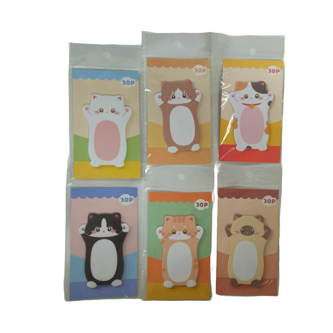 Cute Cat Design Sticky Notes (random designs) - Little Explorers Toy Shop