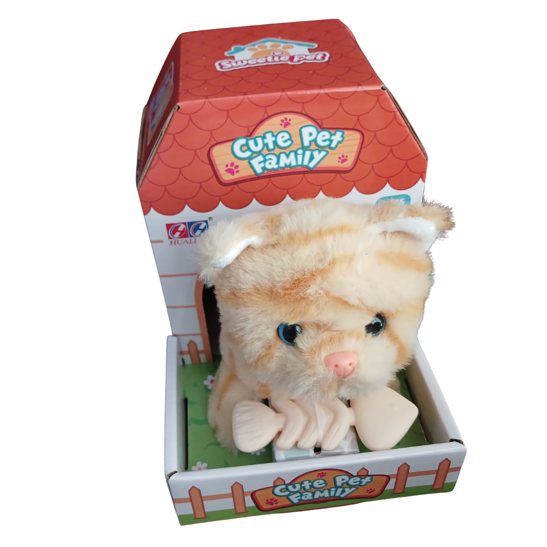 Cute Pet Family interactive plush collection.