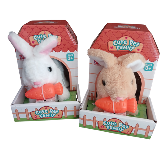 Cute Pet Family interactive plush collection.
