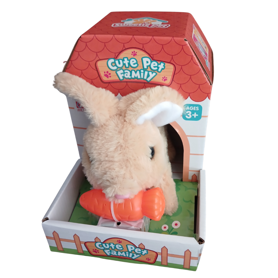 Cute Pet Family interactive plush collection.