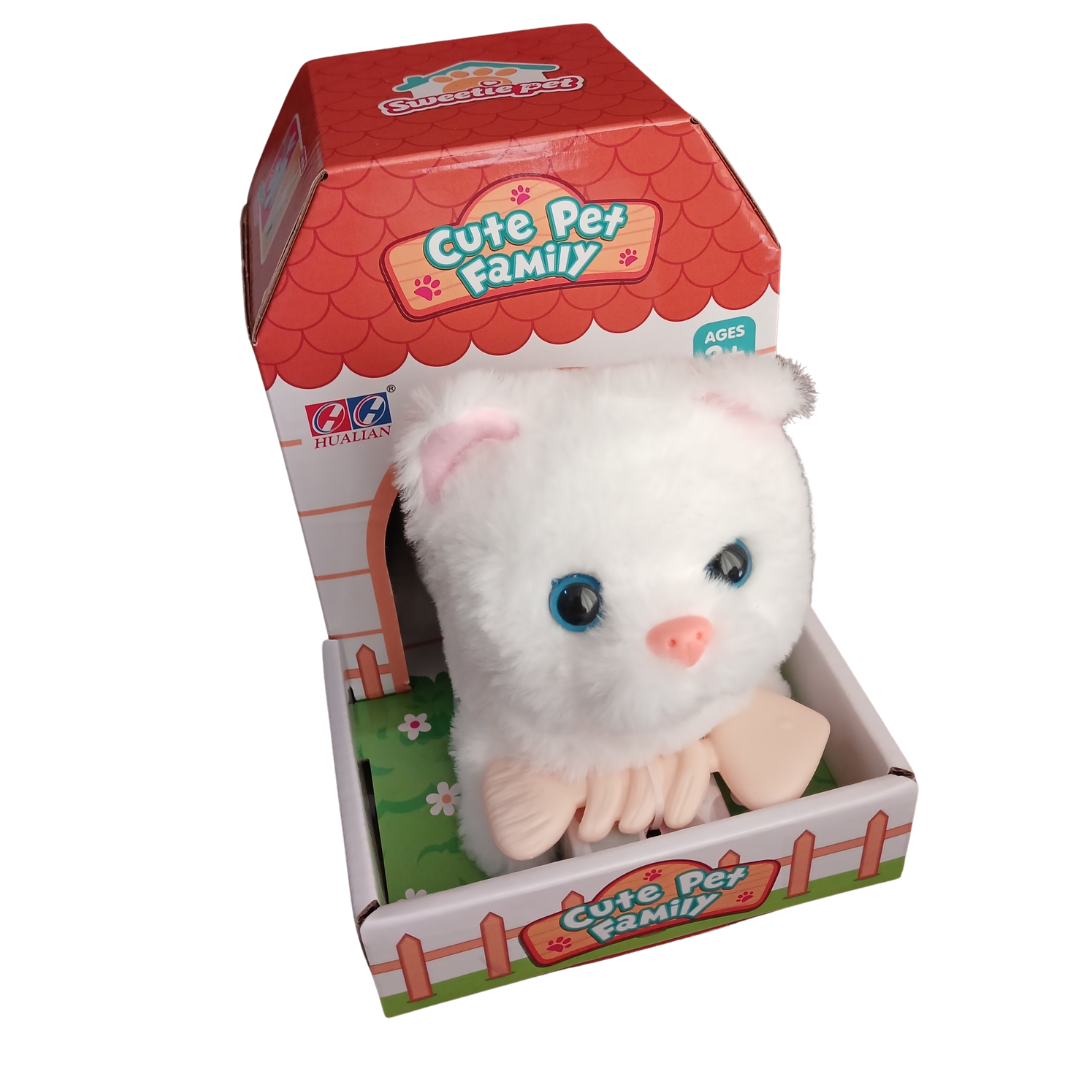 Cute Pet Family interactive plush collection.