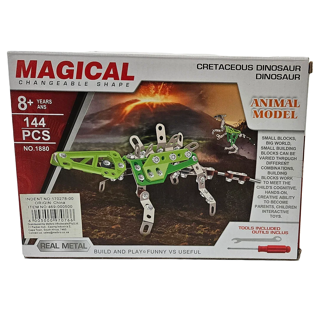 Metal dino building set - Little Explorers Toy Shop