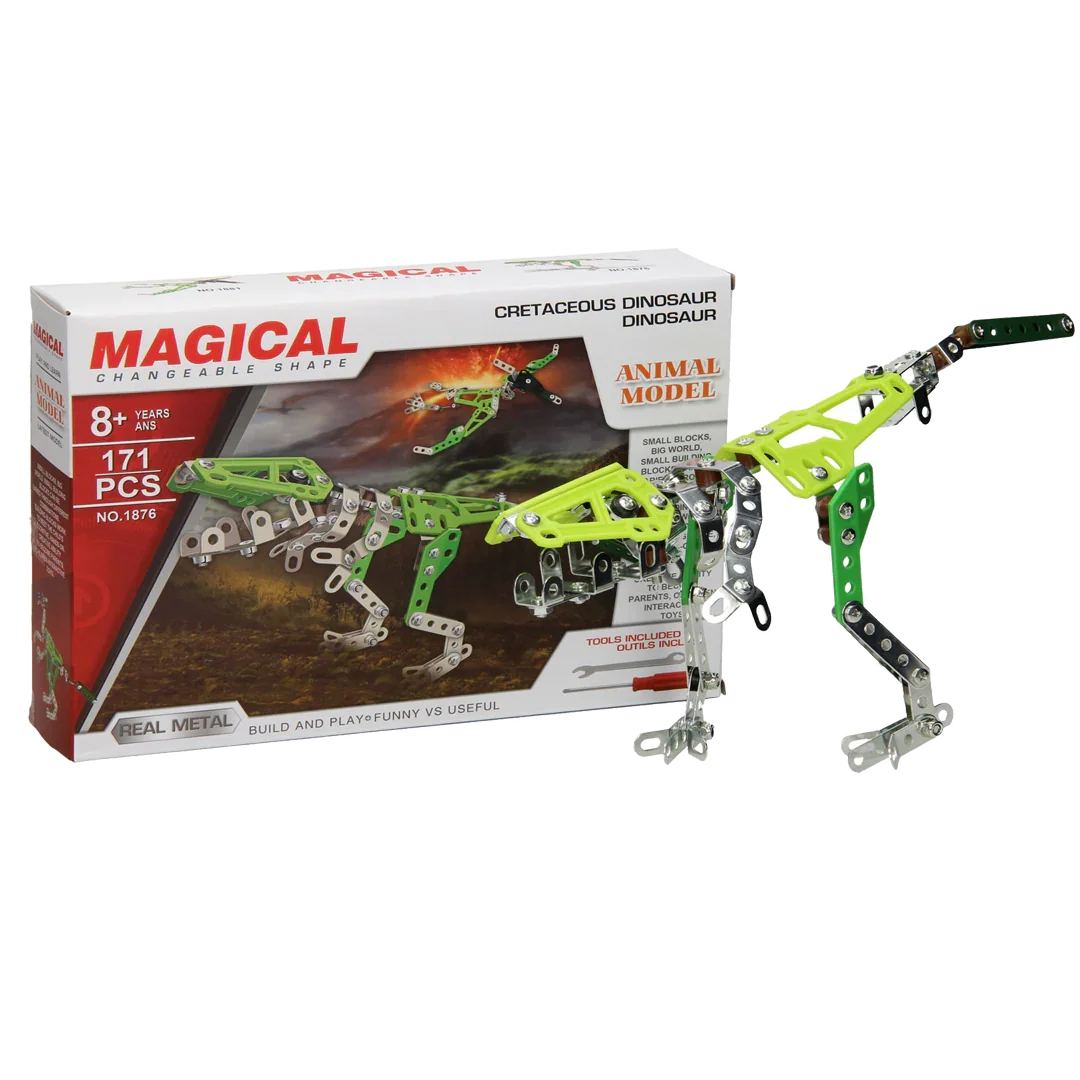 Metal dino building set - Little Explorers Toy Shop