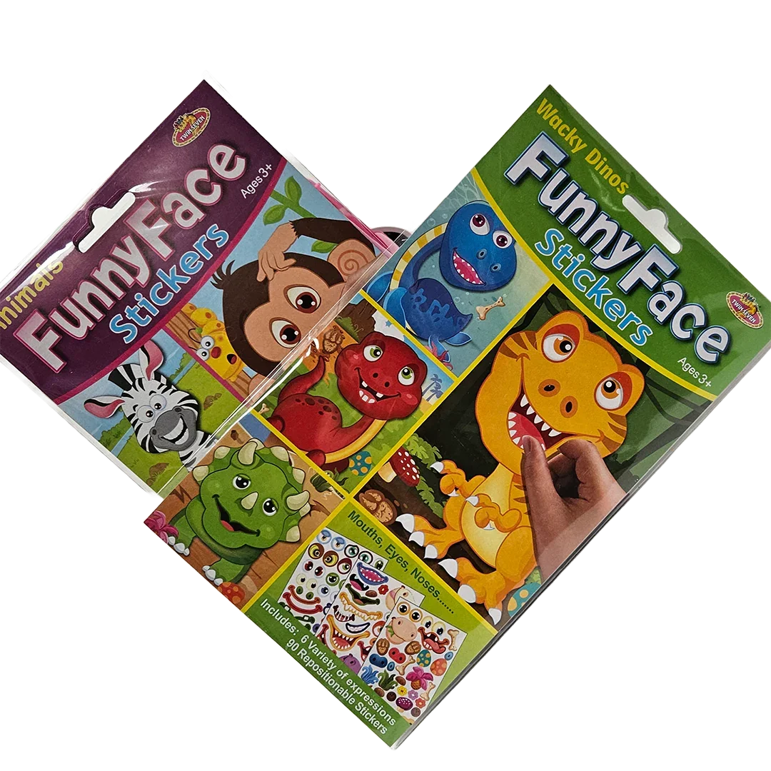 Funny Face Sticker Set – 86+ Repositionable Stickers - Little Explorers Toy Shop