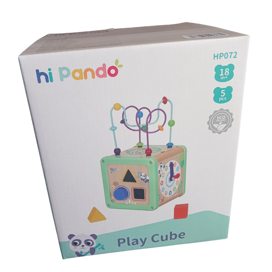 Box of a 'Play Cube' toy by Hi Pando