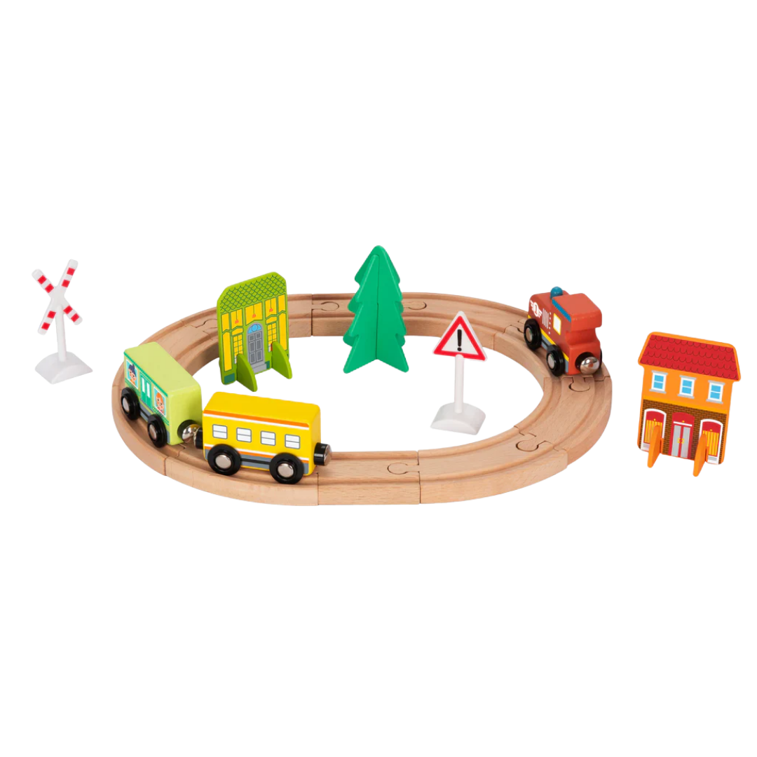 Hi Pando Wooden Train Set