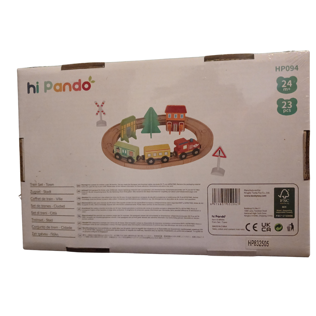 Hi Pando Wooden Train Set