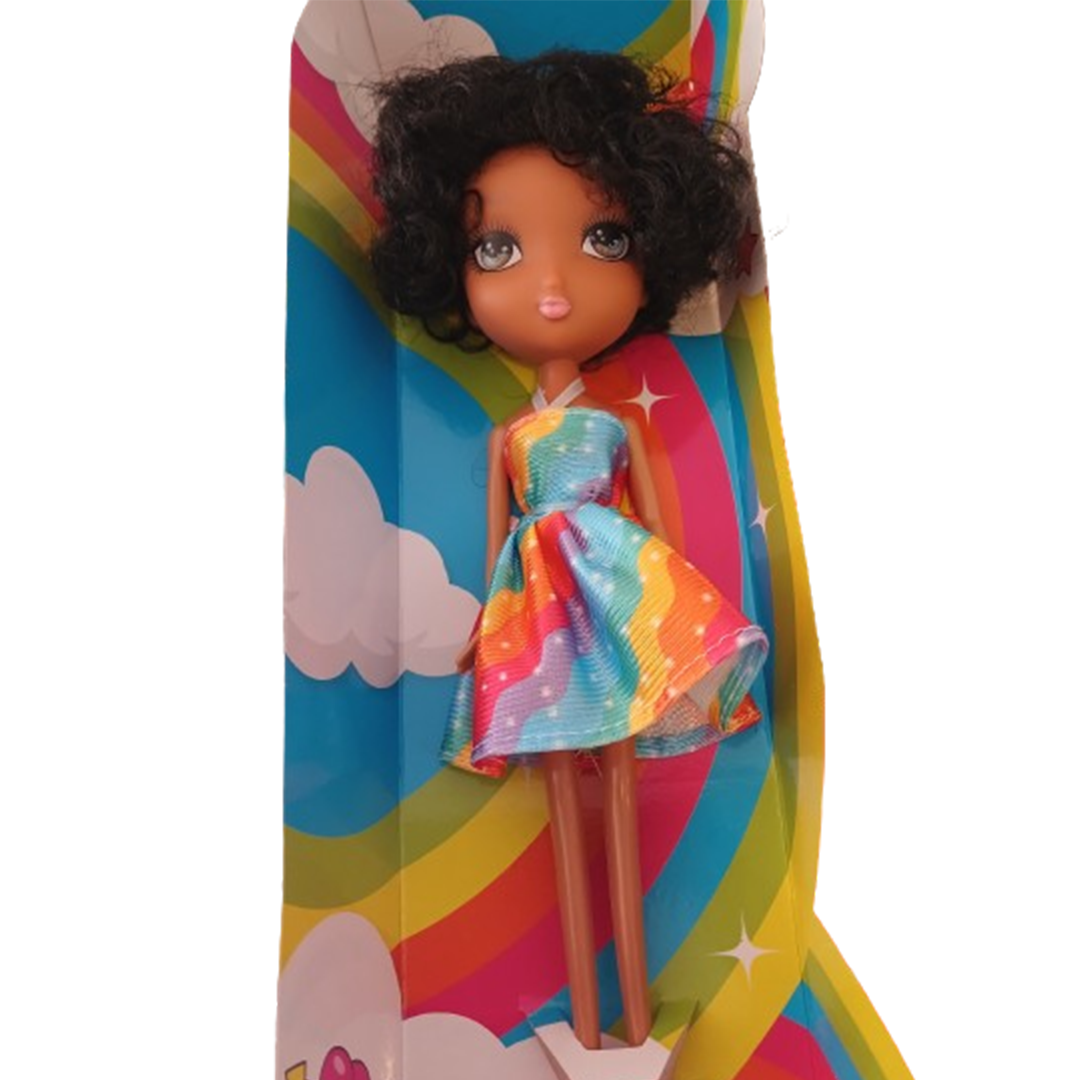 Honeez Rainbow Dress Doll with Long Hair 🌈✨ - Little Explorers Toy Shop