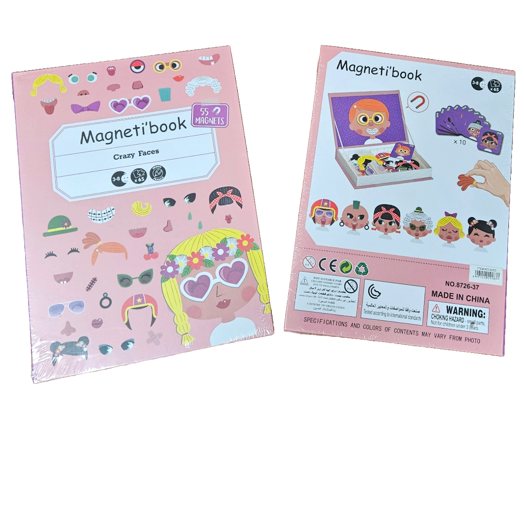 Magnet faces front and back