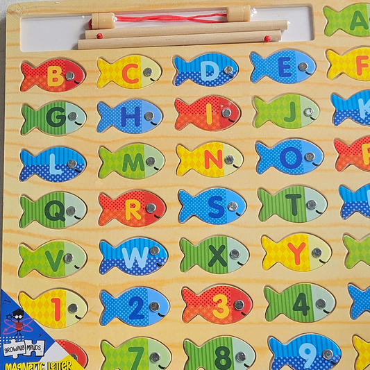 Magnetic ABC & 123 Fishing Game