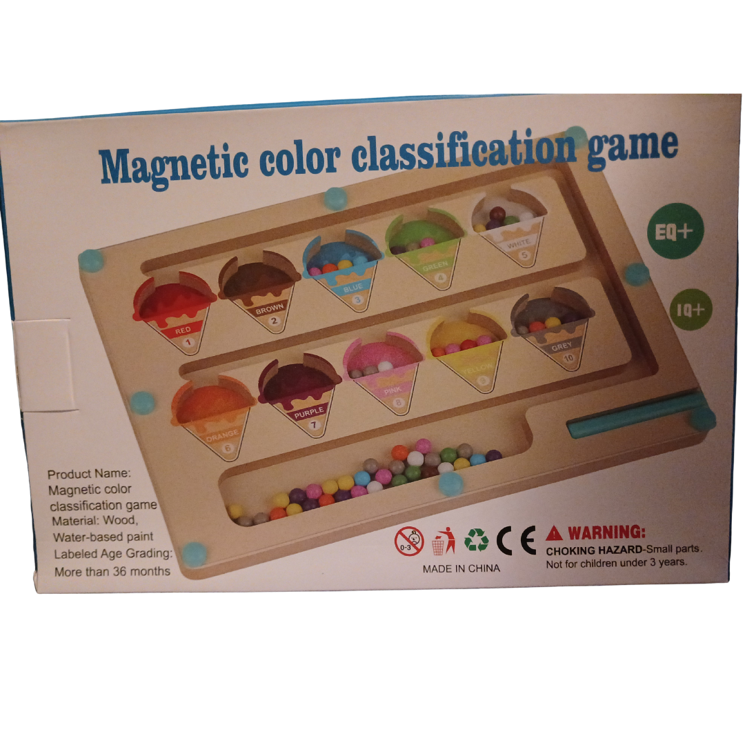 Magnetic Ice Cream Number Maze Board