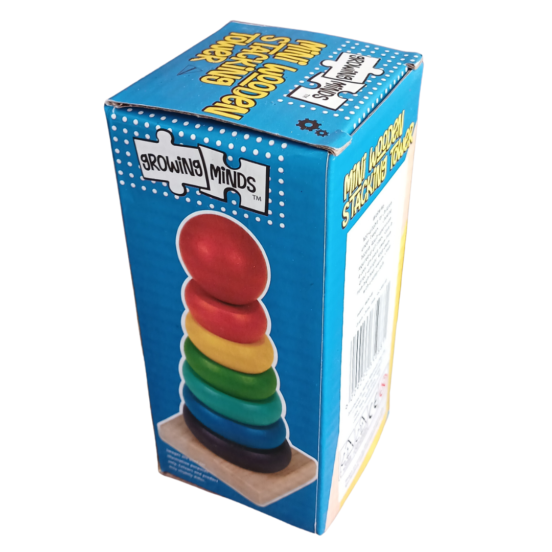 Wooden Stacking Rings - Colorful & Educational Toy for Toddlers