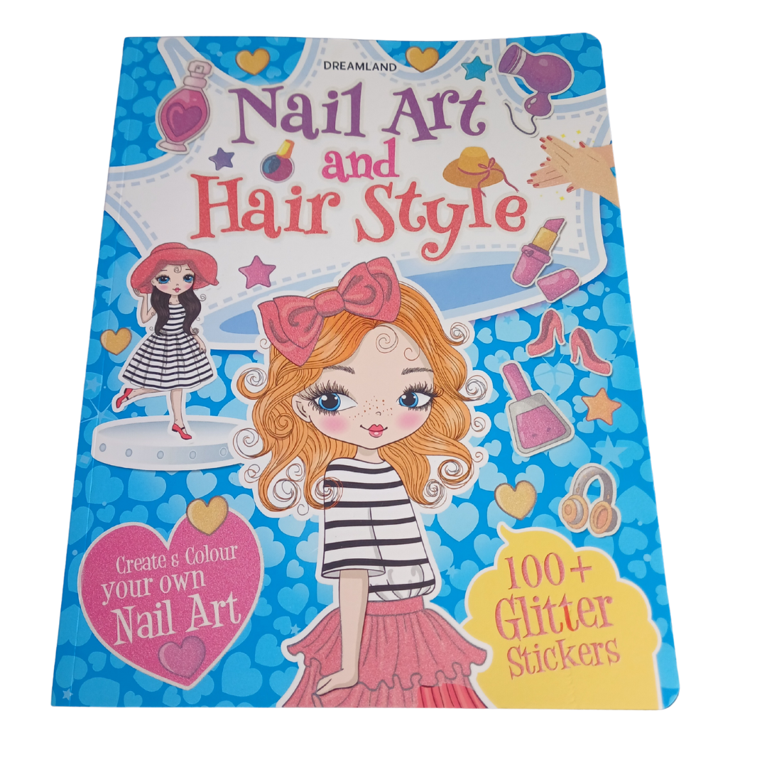 Dreamland Nail Art and Hair Style Sticker Book