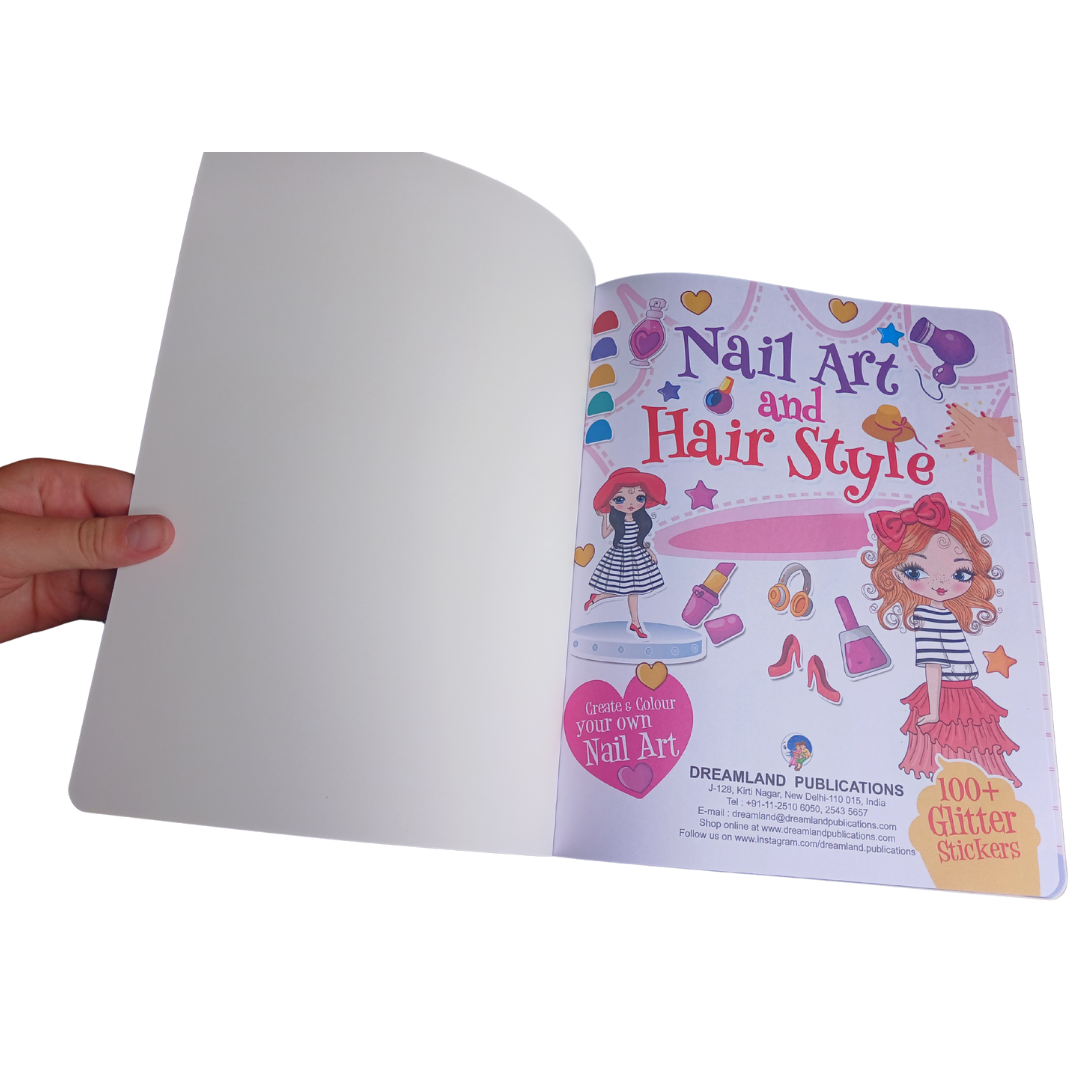 Dreamland Nail Art and Hair Style Sticker Book