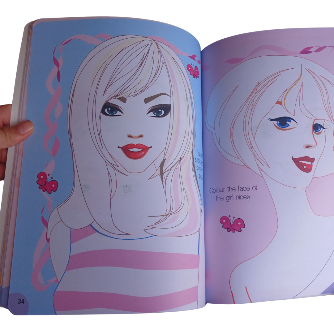 Dreamland Nail Art and Hair Style Sticker Book