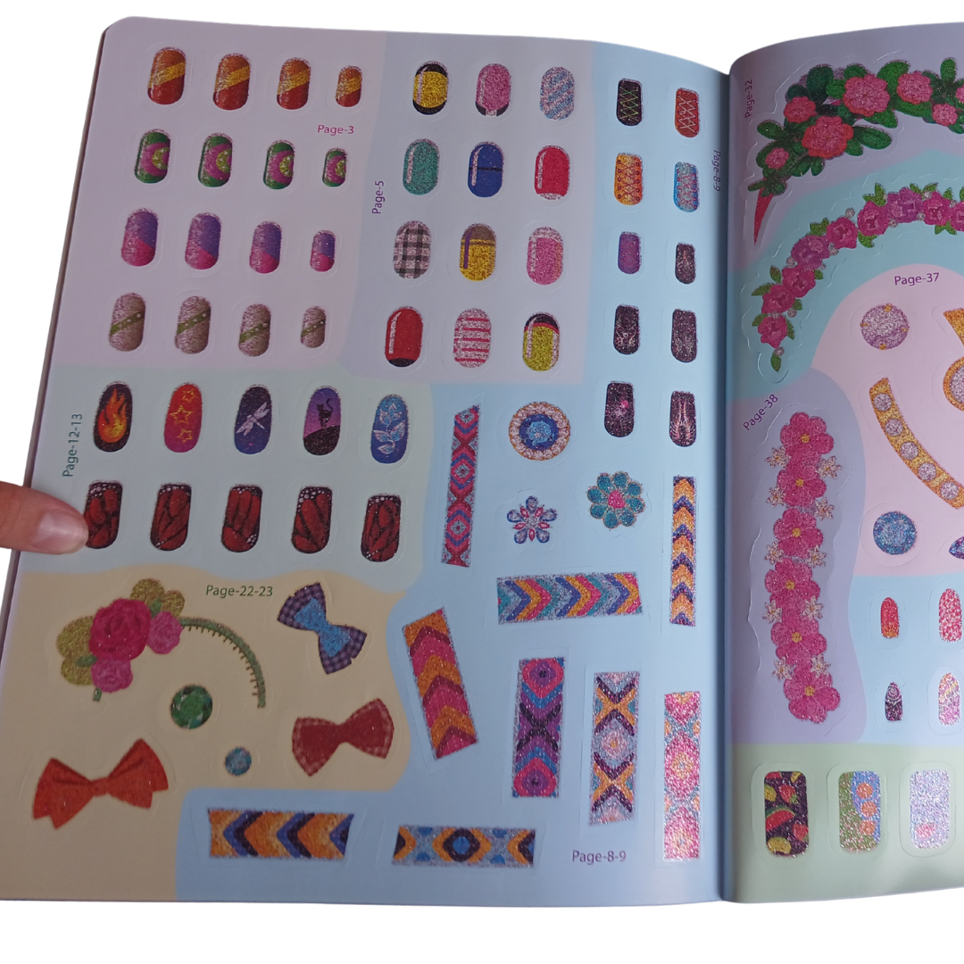 Dreamland Nail Art and Hair Style Sticker Book