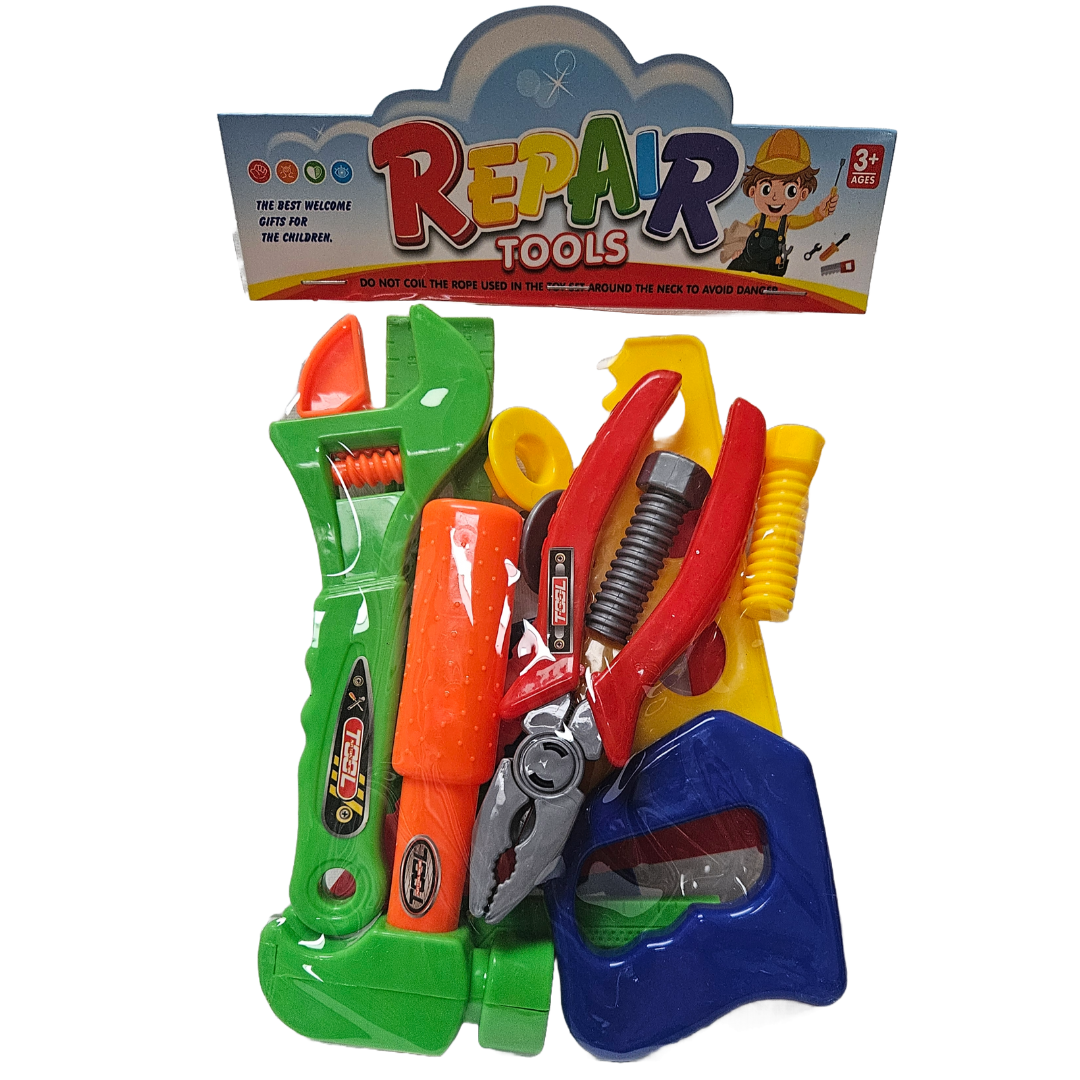 Tool set (colorful plastic tools) - Little Explorers Toy Shop