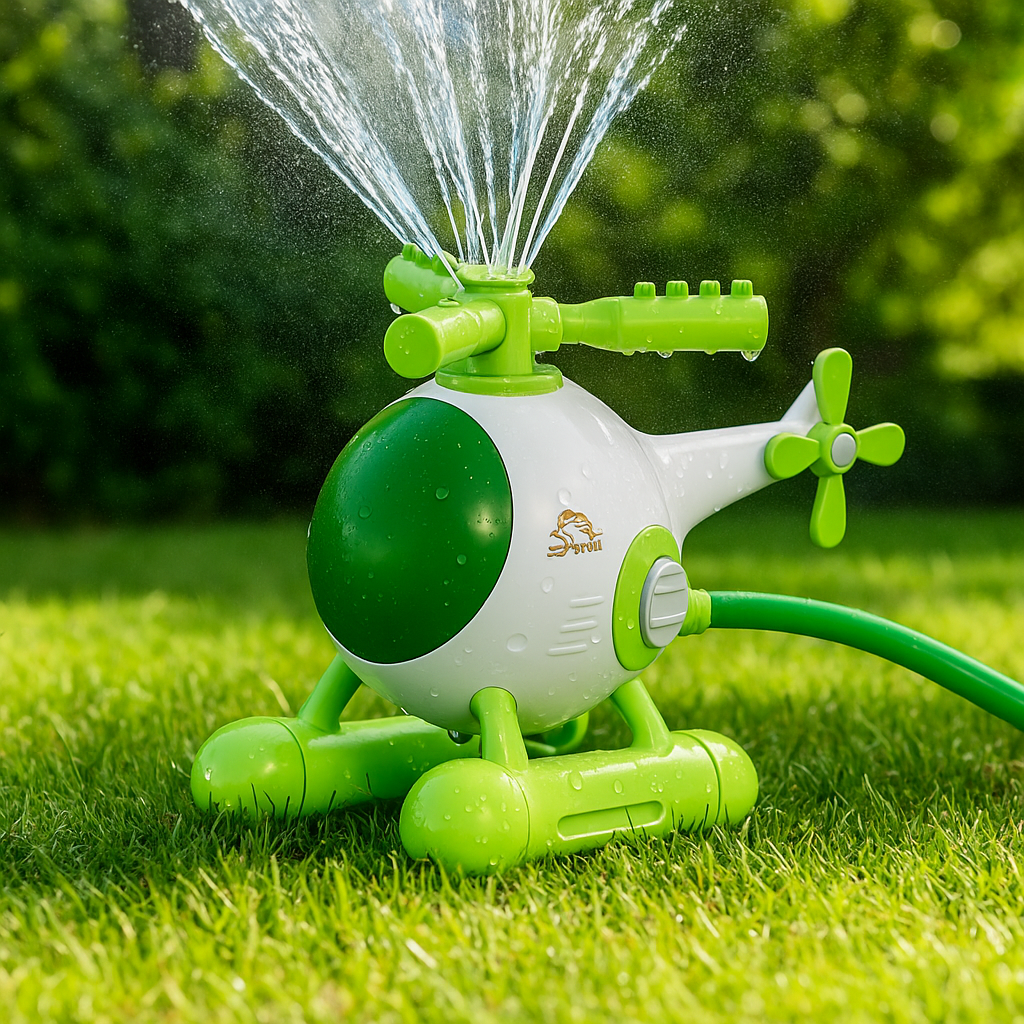 Splash Helicopter Sprinkler on grass