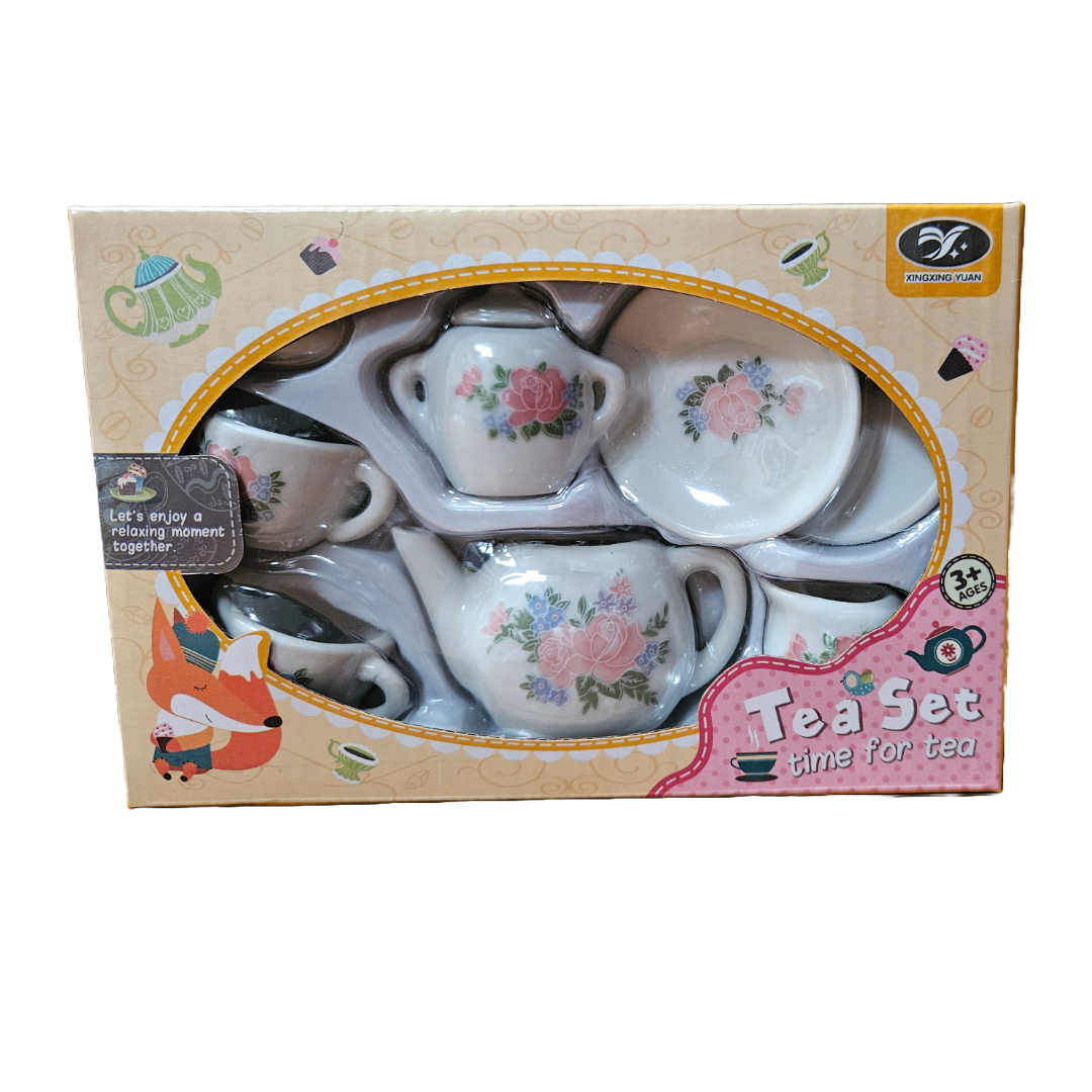 Miniature Glass Tea Set – Elegant & Fun for Pretend Play! - Little Explorers Toy Shop