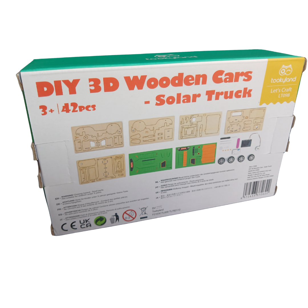 Tookyland DIY 3D Wooden Solar Truck (42 Pcs)