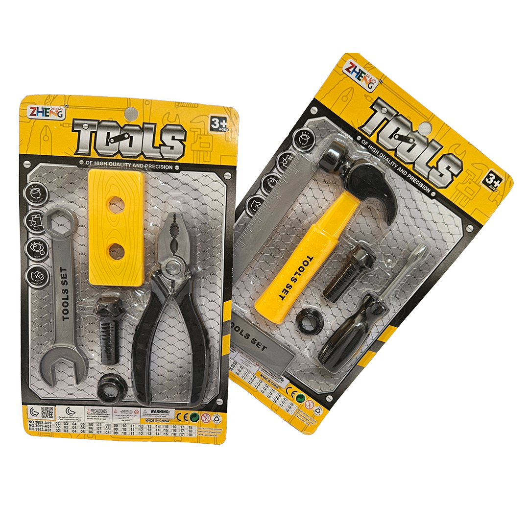 Kids' Tool Set – Build, Fix, and Play Like a Pro!
(random sets available) - Little Explorers Toy Shop