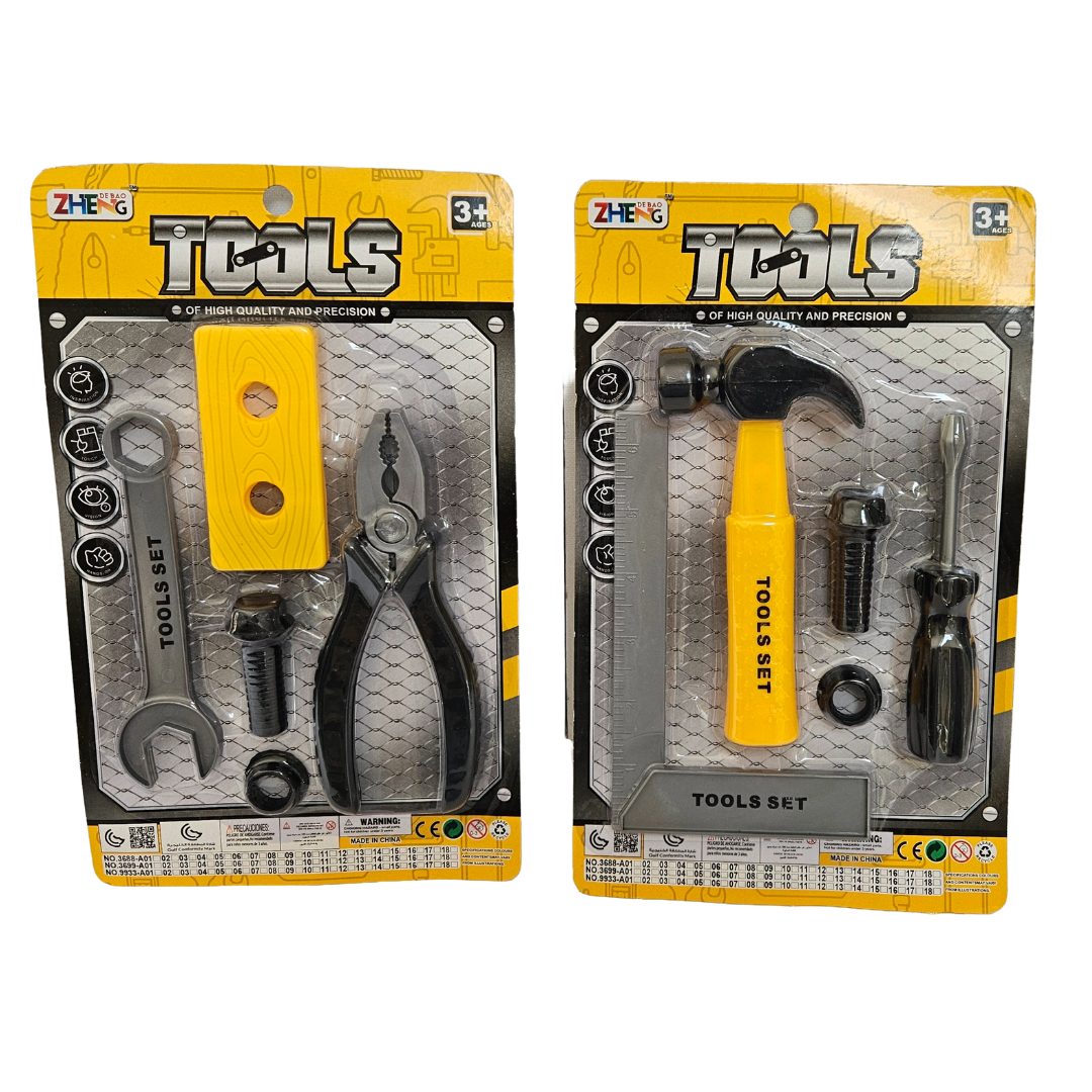 Kids' Tool Set – Build, Fix, and Play Like a Pro!
(random sets available) - Little Explorers Toy Shop