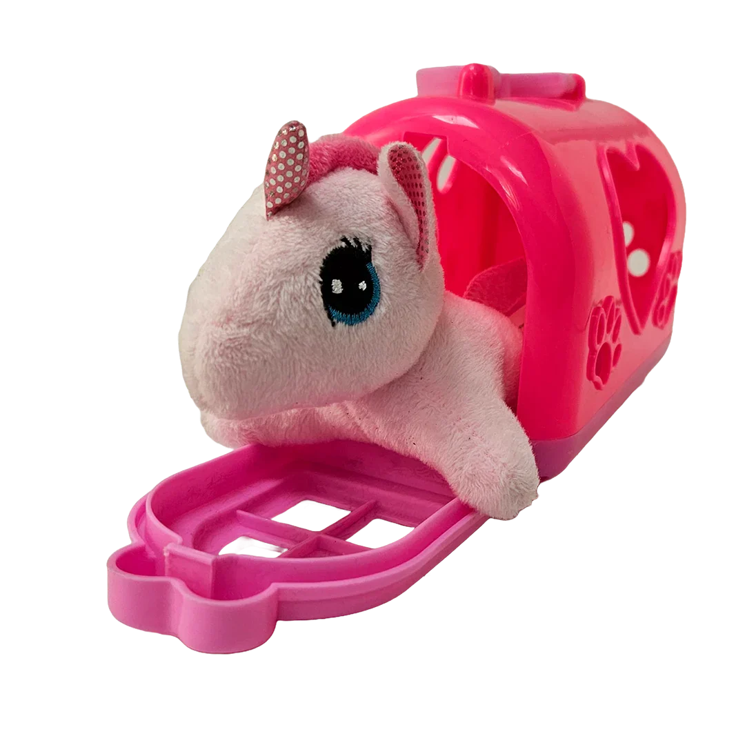 Plush unicorn in carry case - Little Explorers Toy Shop