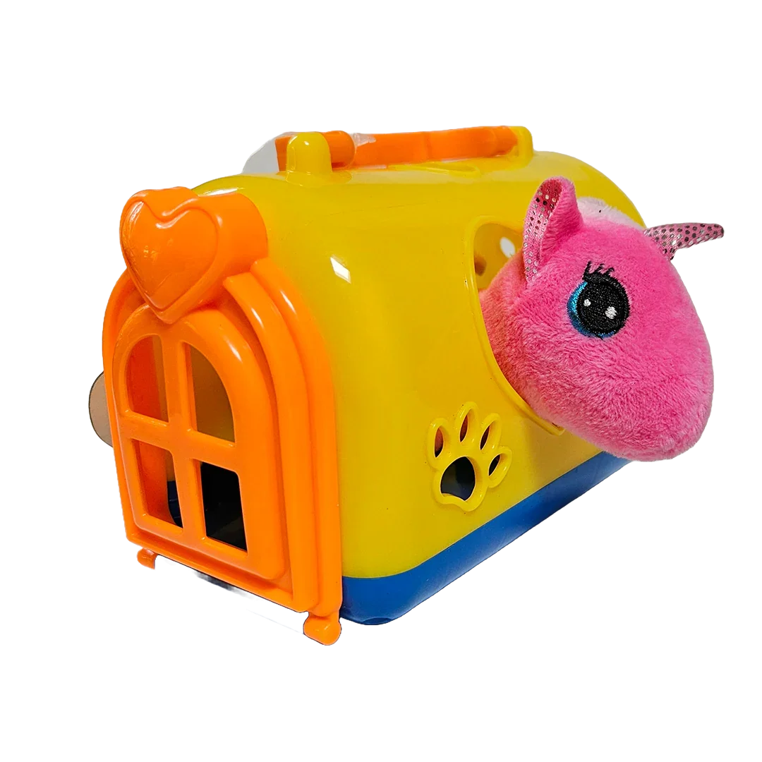 Plush unicorn in carry case - Little Explorers Toy Shop