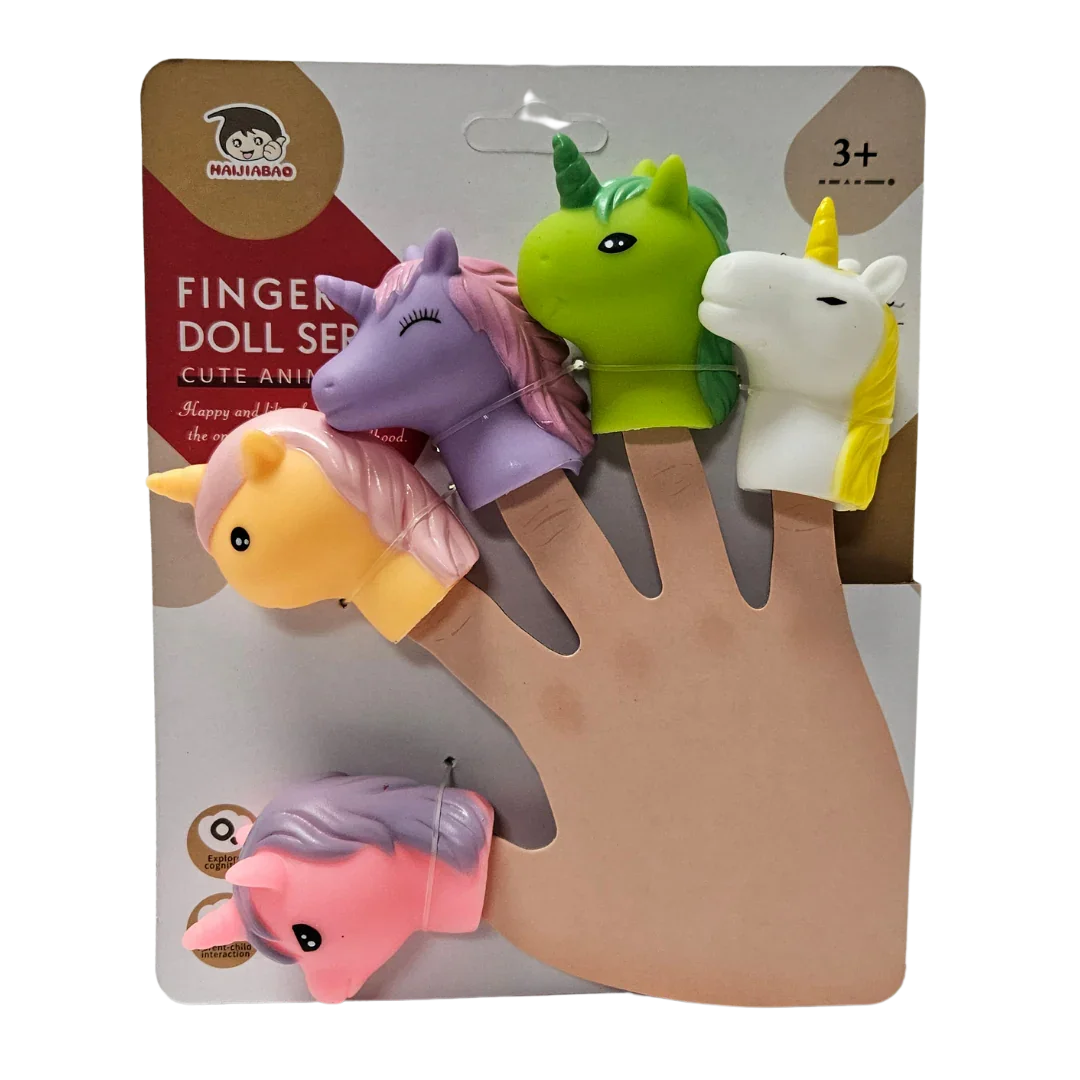 Unicorn Finger Puppet Set – 5 Magical Friends for Imaginative Play - Little Explorers Toy Shop