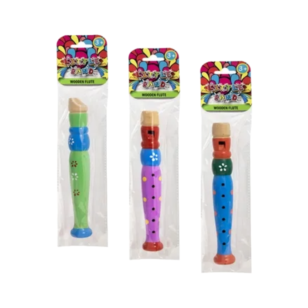 Colorful Wooden Flute – Musical Play for Kids (Random colours available) - Little Explorers Toy Shop