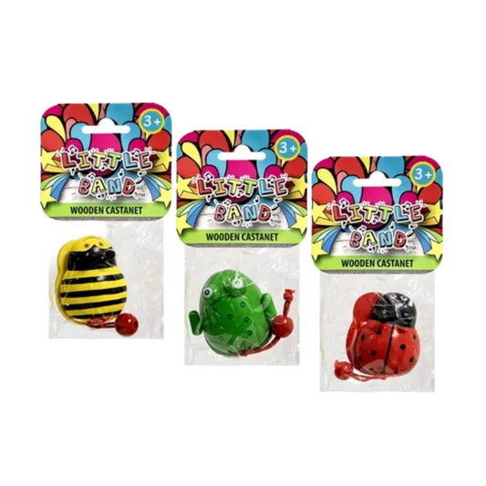 Wooden bug theme castanets