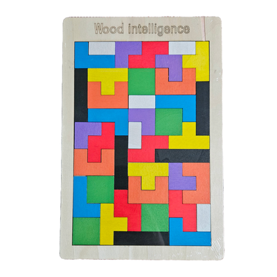 🧩 Wooden Tetris Game – Classic Puzzle Fun for Smart Play! - Little Explorers Toy Shop