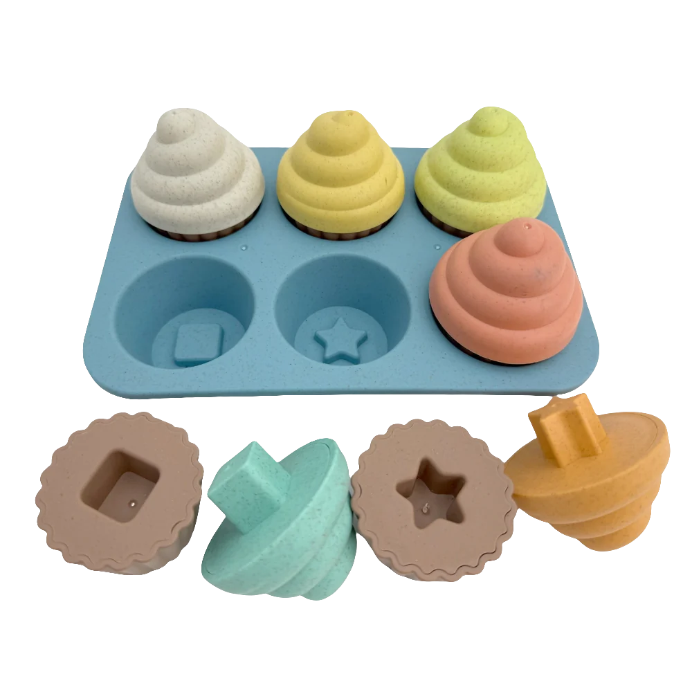 Ice Cream Shape Sorter & Stacker Toy