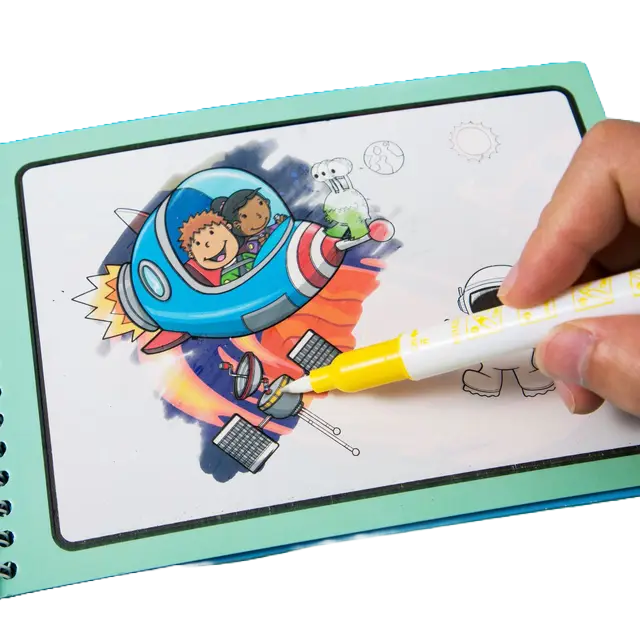 Reusable water painting book, cover