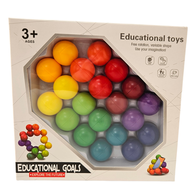 🌈 Rainbow Ball Fidget – Fun Dexterity Toy! - Little Explorers Toy Shop