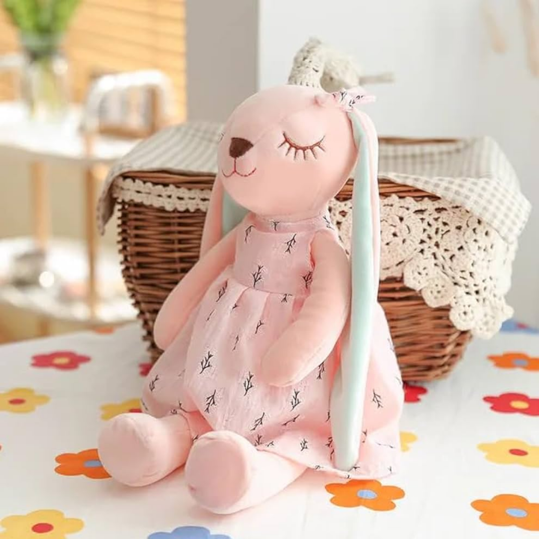Pink plush bunny