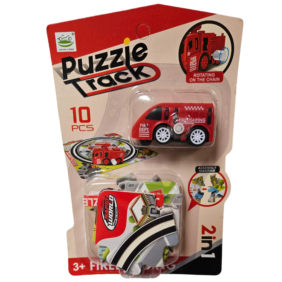 Road puzzle with wind up car - Little Explorers Toy Shop