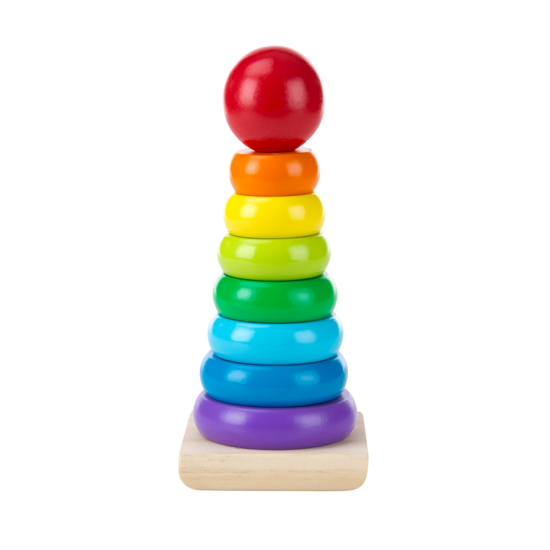 Wooden Stacking Rings – Colorful & Educational Toy for Toddlers - Little Explorers Toy Shop